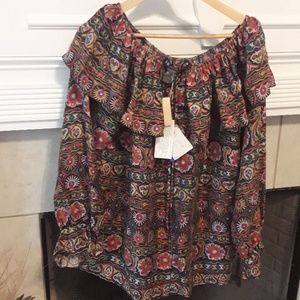 I.B. Diffusion 100% Silk Blouse Size 14